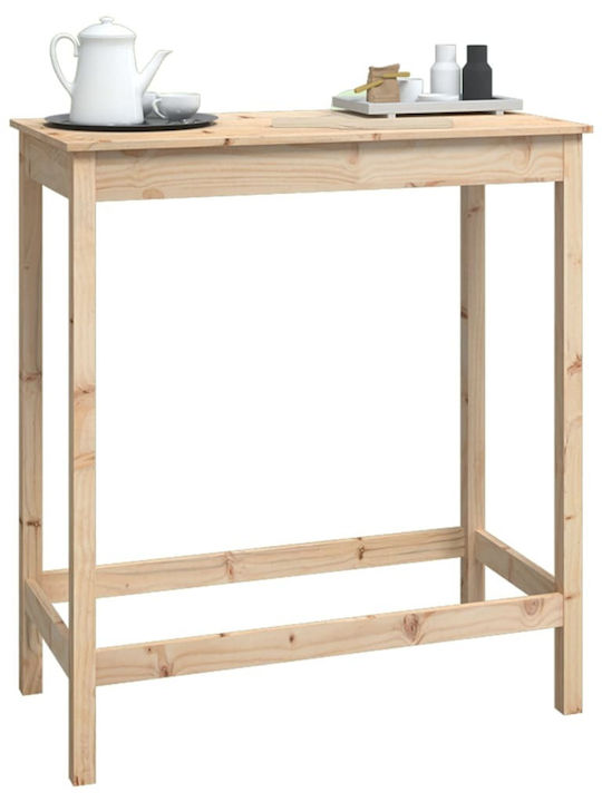 Table Bar from Solid Wood 100x50x110cm