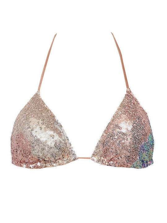 Bikini Triunghi Cu burete Argintiu