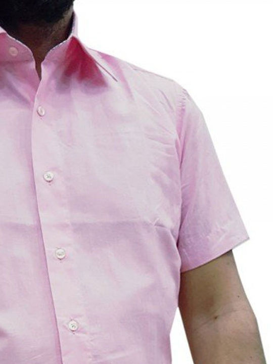 3B Groups Men's Shirt Short Sleeve Pink