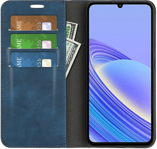 Retro Wallet Δερμάτινο Μπλε (TCL 40 SE)