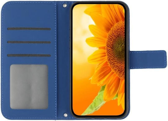 Sun Flower Портмоне Син (TCL 40 SE)