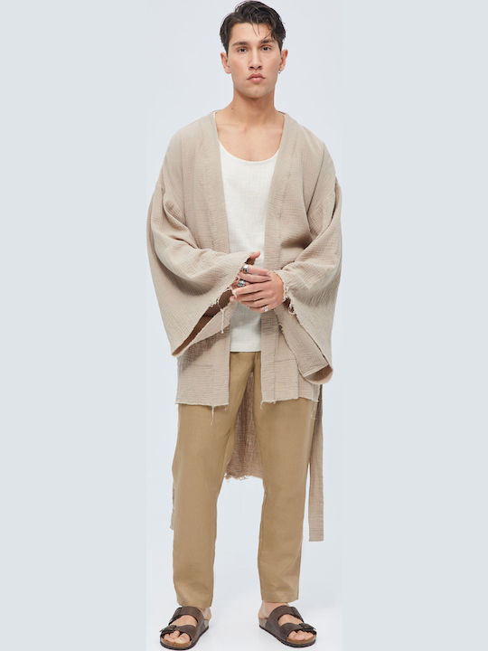 Men's Cardigan Beige