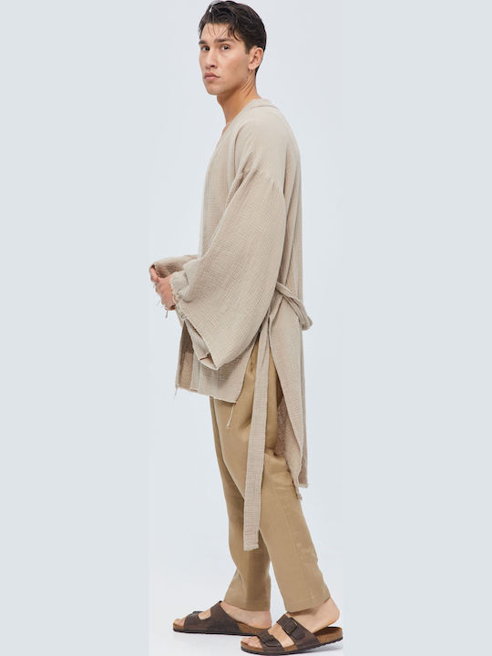 Men's Cardigan Beige