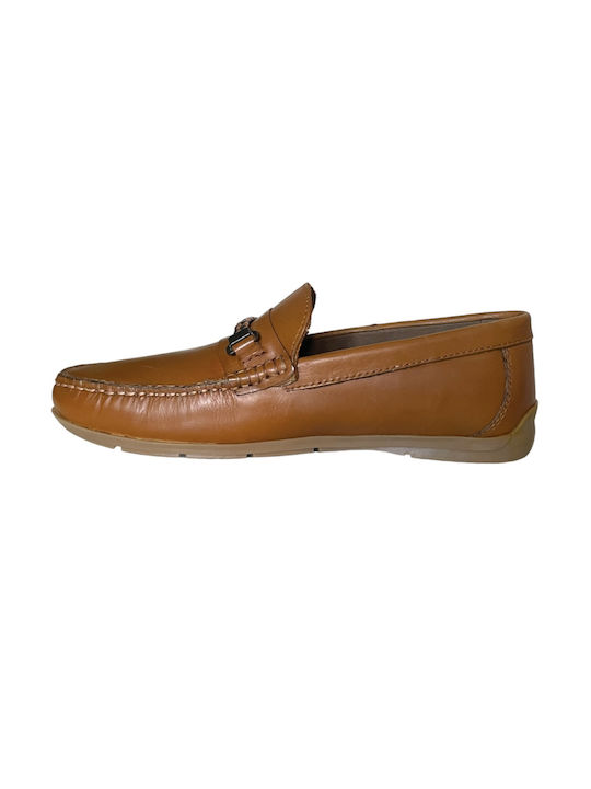 Ego Δερμάτινα Ανδρικά Loafers σε Ταμπά Χρώμα