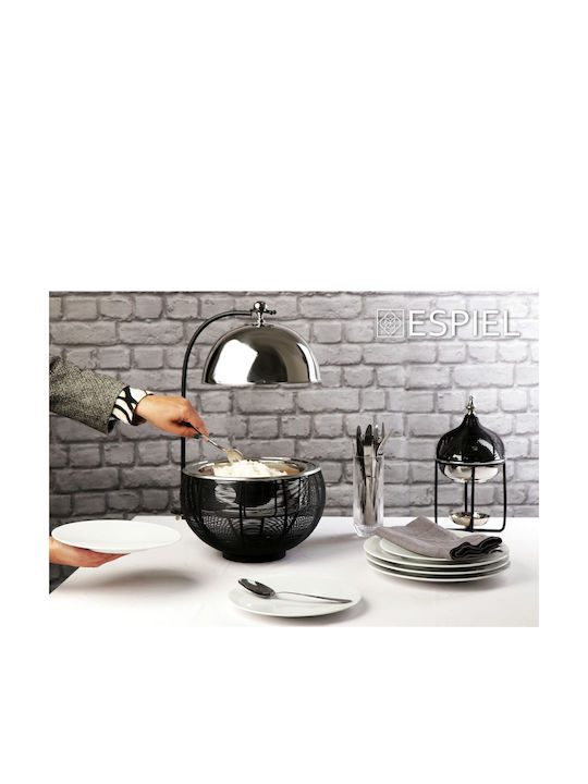 Espiel Tortieră Metal cu Capac Negru 35x35x41buc