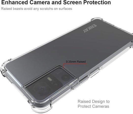 Enkay Umschlag Rückseite Silikon Transparent (TCL 40 SE)