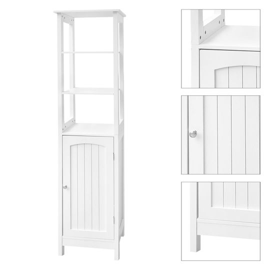 ECD Germany Mldesign Ντουλάπι Μπάνιου 40x32x160cm Λευκό