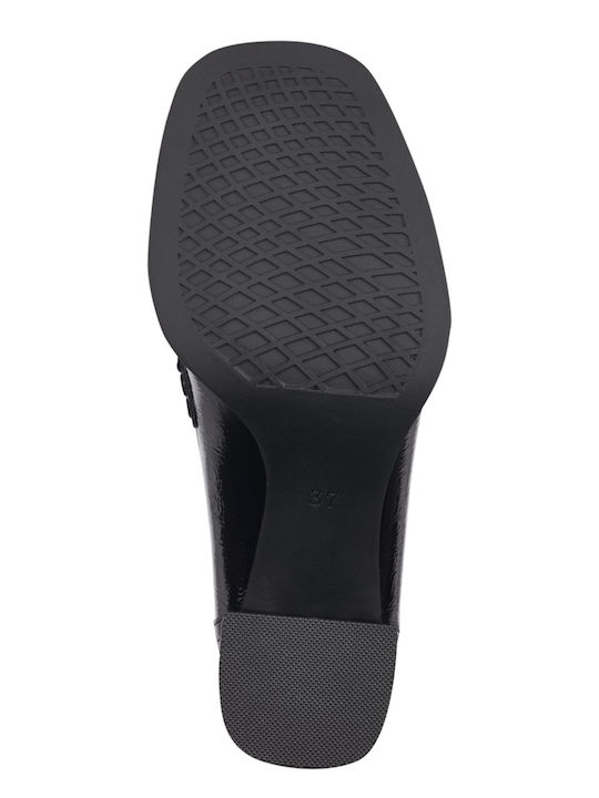 Pumps mit Chunky hohem Absatz Schwarz