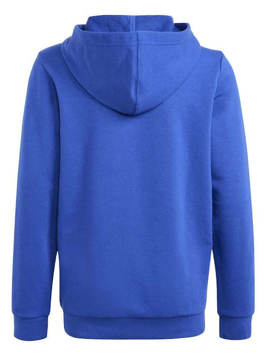 Adidas Kinder Sweatshirt mit Kapuze und Taschen Blau