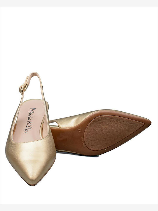 Patricia Miller Leder Pumps Goldene