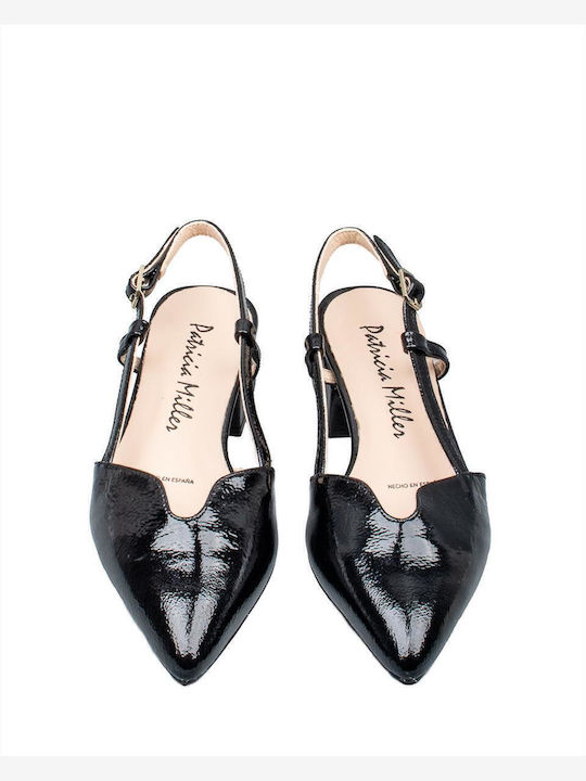 Charol Leder Pumps Schwarz
