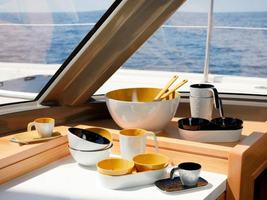 Marine Business Cereal Serving Bowl Round made of Melamine White with Diameter 13cm 6pcs