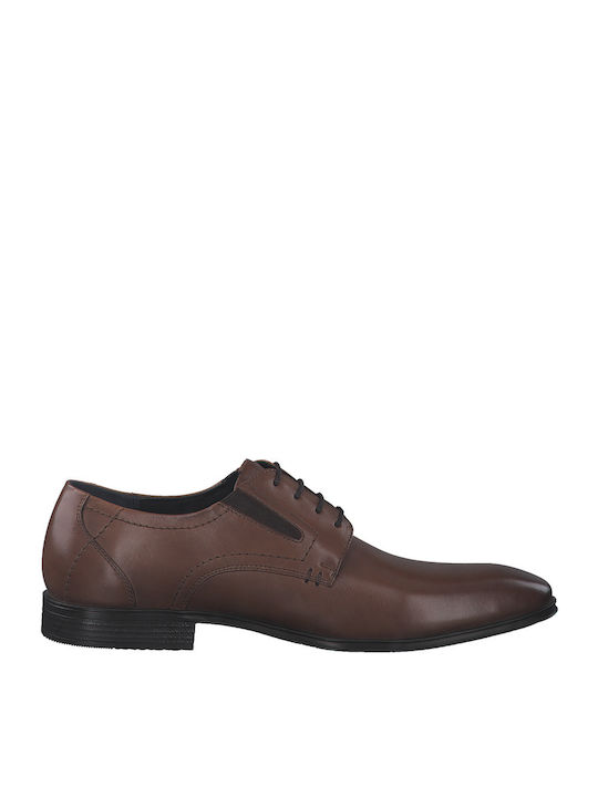 S.Oliver Men's Anatomic Leather Casual Shoes Tabac Brown