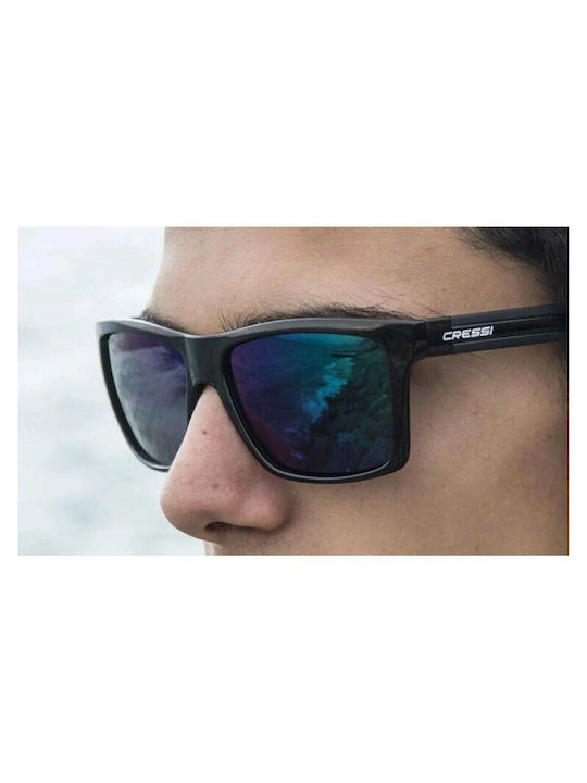 CressiSub Rio Men's Sunglasses with Gray Plastic Frame and Gray Polarized Lens XDB100114