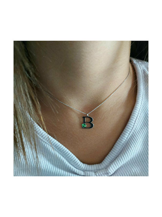 Ηώς Silver Chain Kids Necklaces Monogram MG135