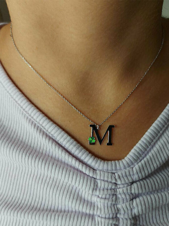 Ios Monogramm Kinderhalskette aus Silber