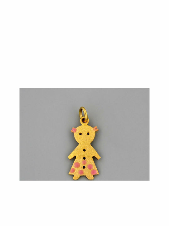 Ios Kids Pendant Gold 9K Ios Kids Pendant Gold 9K