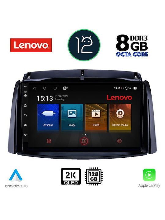 Lenovo Car-Audiosystem für Renault Koleos 2006-2016 (Bluetooth/USB/AUX/WiFi/GPS/Apple-Carplay) mit Touchscreen 9"