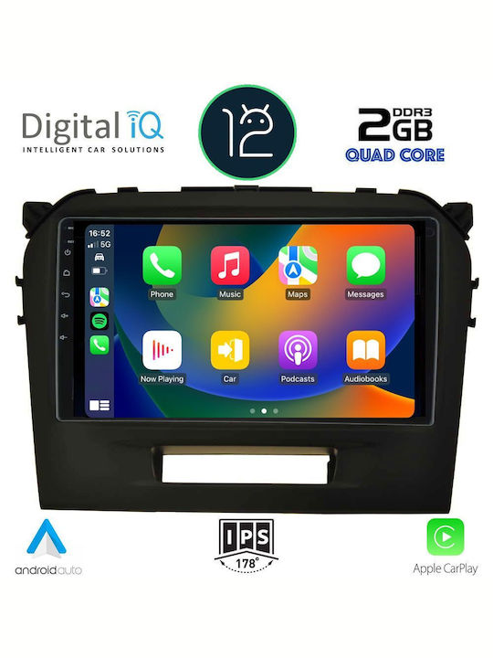 Digital IQ Car Audio System for Suzuki Vitara / Grand Vitara 2016> (Bluetooth/USB/AUX/WiFi/GPS/Apple-Carplay) with Touch Screen 9"