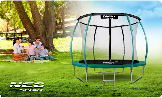 NEO Sport Τραμπολίνο Παιδικό Διαμέτρου 252εκ. με Προστατευτικό Δίχτυ & Σκάλα