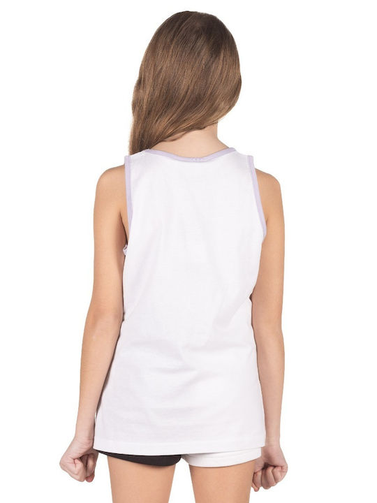 District75 Kids Blouse Sleeveless White