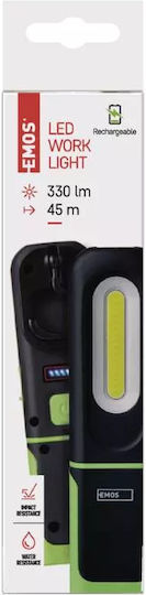 Emos Battery Workshop Light LED IP43 with Brightness up to 330lm