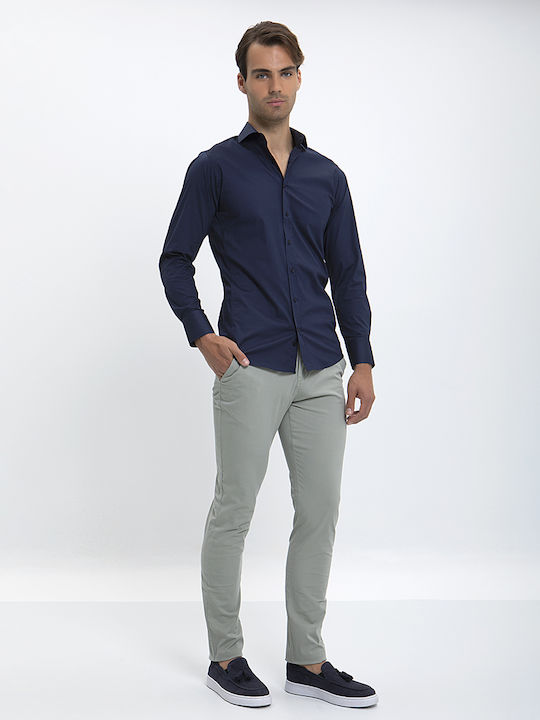 Vardas Slim Fit Shirt Blue