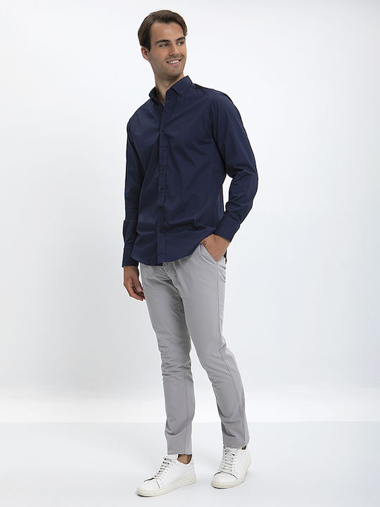 Vardas Button Down Slim Fit Shirt Vardas Blue