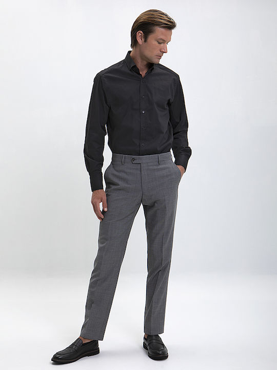 Vardas Button Down Slim Fit Shirt Black