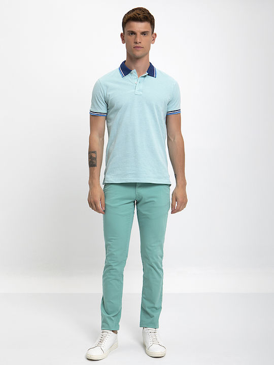 Slim Fit Winfield Chinos in Turquoise