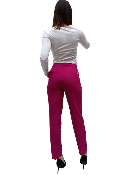 Damen Fuchsie Set mit Hoch tailliert Hose