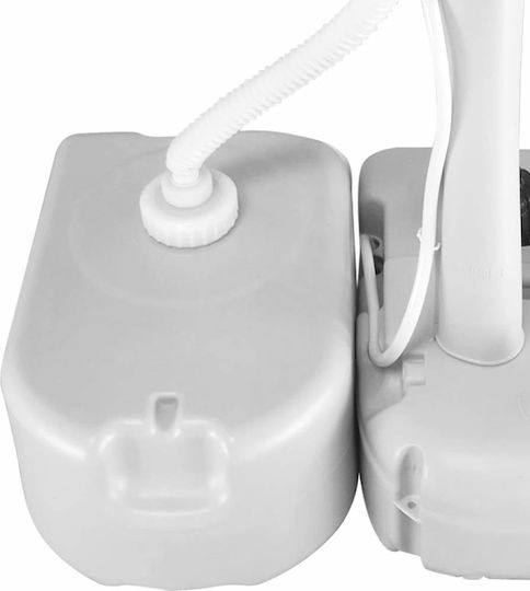 Tragbarer Wasserbehälter mit Adapter Grau 24 Liter
