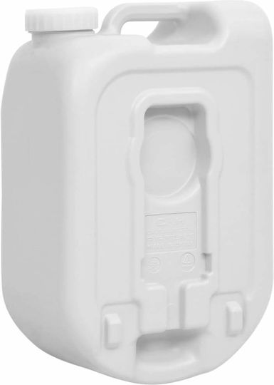 Tragbarer Wasserbehälter mit Adapter Grau 24 Liter
