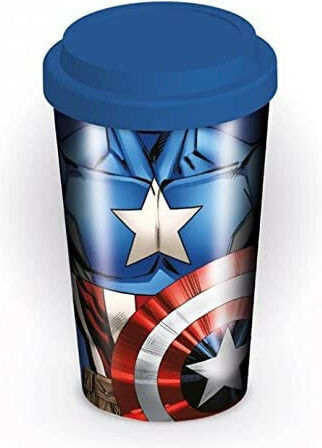Pyramid International Captain America Ποτήρι Θερμός 350ml Πολύχρωμο