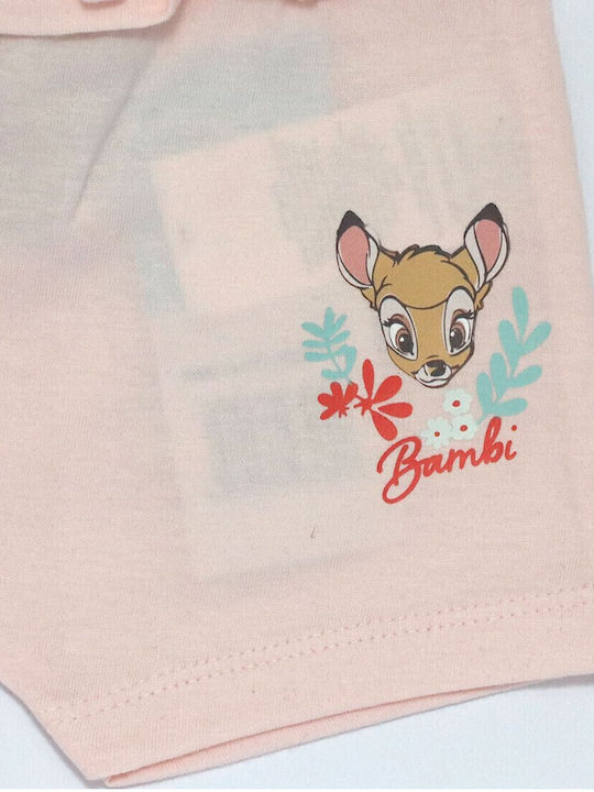 Παιδικό Σορτς/Βερμούδα Υφασμάτινο Bambi Ροζ