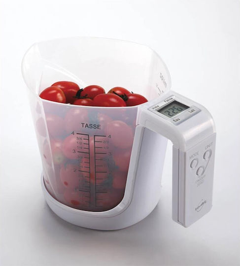 Inovalley Ψηφιακή Ζυγαριά Κουζίνας με Κανάτα έως 4kg Λευκή