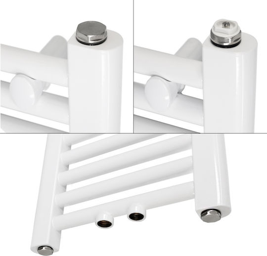 ECD Germany Towel Rail Bathroom 1200x400 White