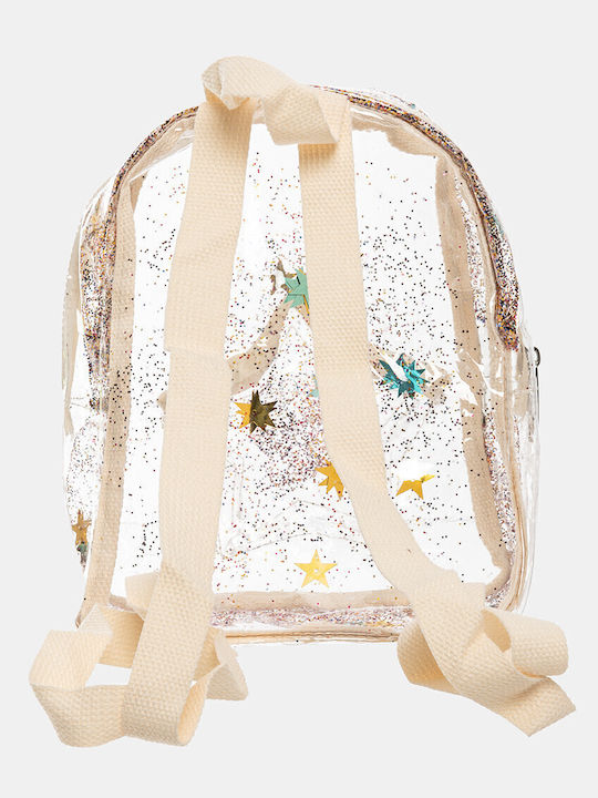 Alouette Glitter Star Backpack Παιδική Τσάντα Πλάτης Μπεζ