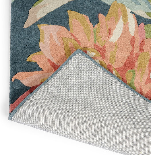 Sanderson Dahlia & Rosehip Lucrat manual Covor Rectangular Din lână Teal