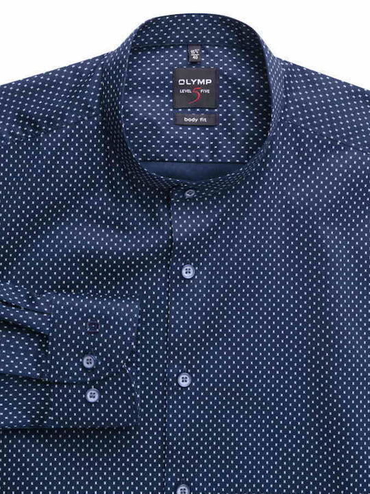 Men's Shirt with Mao Yak "Ories" Olymp - NAVY