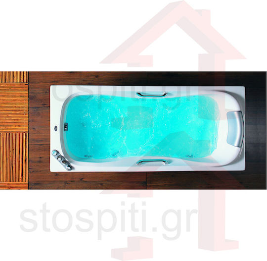 Acrilan Acrylic Bathtub with Hydromassage 170x75cm