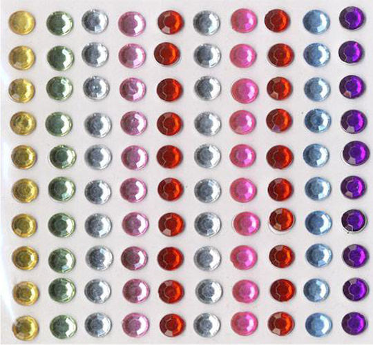 Artemio Dekorativer Aufkleber für DIY-Bastelprojekte 100Stück (Μiverse Farben)