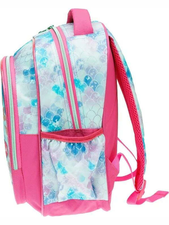 Gim Barbie Mermaid School Bag Backpack Kindergarten Pink with Water Bottle Holder 12Liters