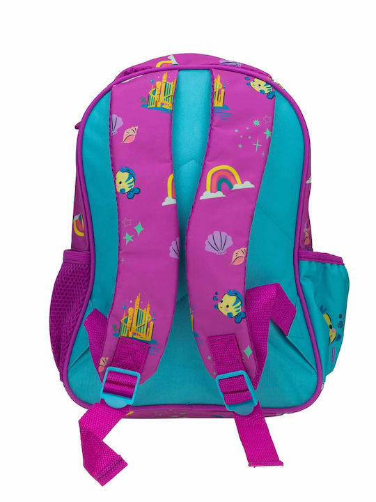 Gim Princess Ariel Schulranzen Rucksack Kindergarten Rosa mit Flaschenhalter 15Liter