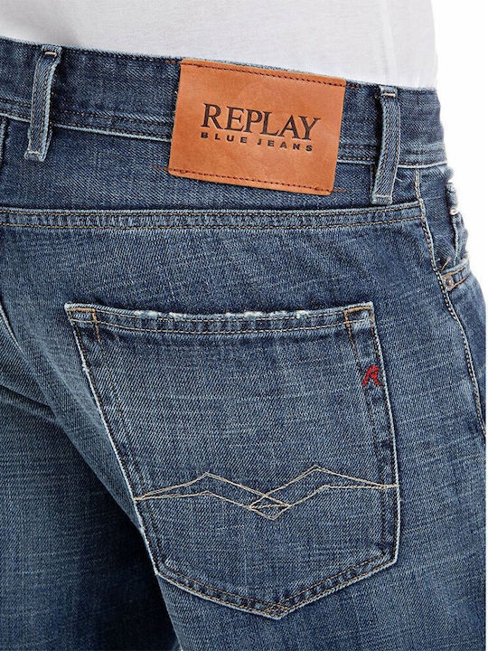 Grover Herrenshorts Jeans Blau