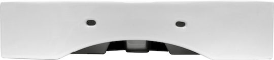 ECD Germany Wall Mounted Countertop Sink Ceramic 60.5x36.5x13cm White