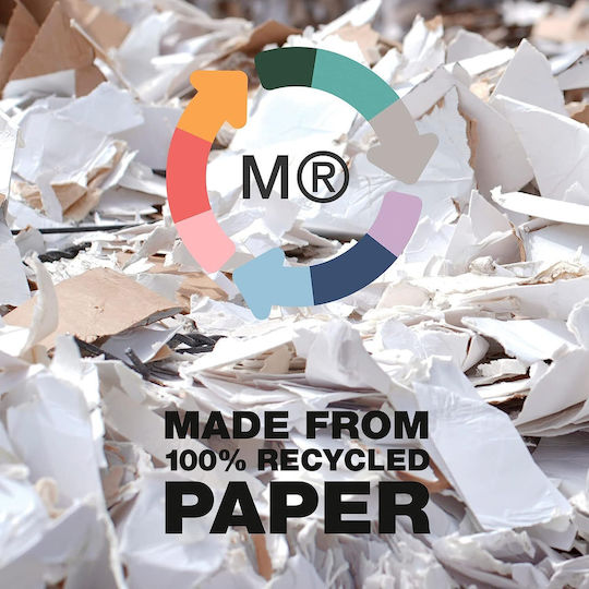 Miquelrius Spiral Caiet Cu dungi A5 120 de Foi Ecogrey Recycled Gri 1buc