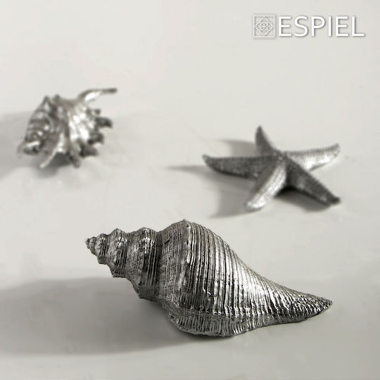 Espiel Διακοσμητικό Κοχύλι Πολυρητίνης Ασημί 18x7x6cm Espiel Διακοσμητικό Κοχύλι Πολυρητίνης Ασημί 18x7x6cm