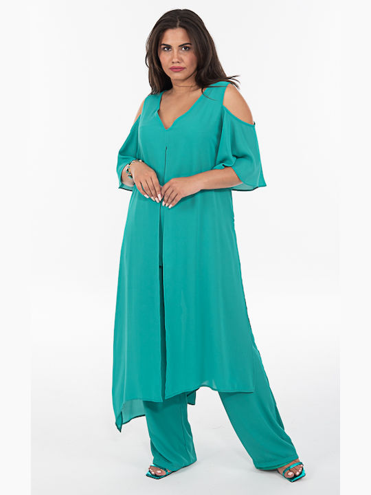 Siderati Women's Green Set with Trousers with Elastic