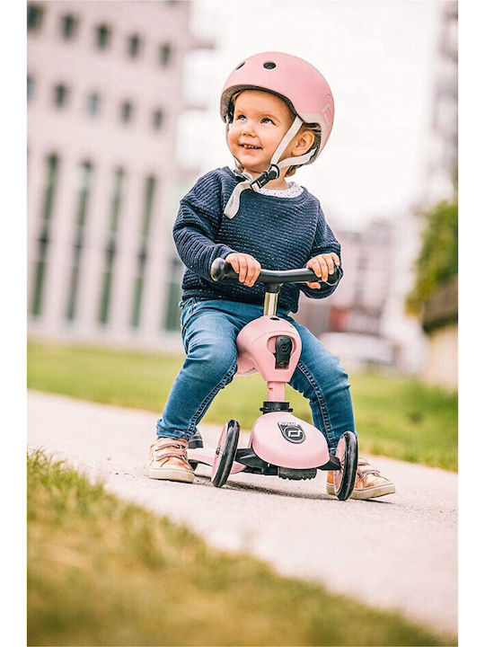 Scoot & Ride Kids' Helmet for City Bike Pink with LED Light XXS-S (45-51 cm) Rose
